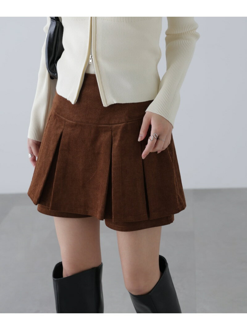 Corduroy - 【SALE／30%OFF】プリーツショートパンツ FREE'S MART フリーズ マート パンツ その他のパンツ ブラウン【RBA_E】【送料無料】[Rakuten Fashion]