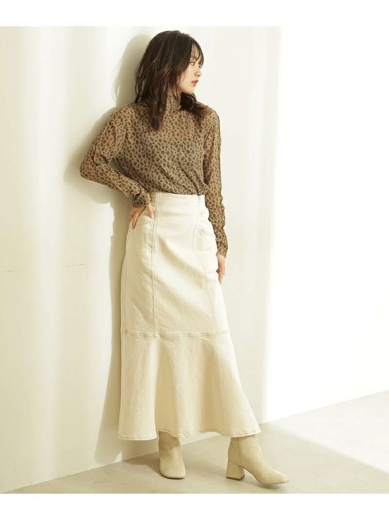 追加 パネル切替マーメイドデニムスカート FREE'S MART フリーズ マート スカート その他のスカート ブラウン ネイビー【送料無料】[Rakuten Fashion]のサムネイル