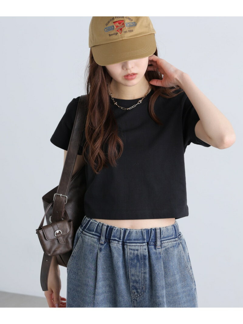 USAコットンクルーネックTシャツ FREE'S MART フリーズ マート トップス カットソー・Tシャツ ホワイト ブラック ブルー ブラウン[Rakuten Fashion]