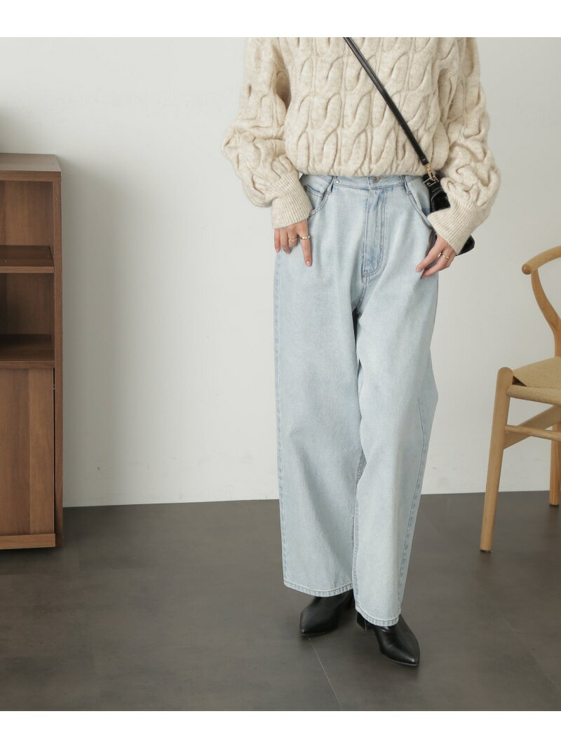 【SALE／30%OFF】2Wayホックルーズデニムパンツ FREE'S MART フリーズ マート パンツ その他のパンツ ブラック ネイビー【RBA_E】【送料無料】[Rakuten Fashion]のサムネイル