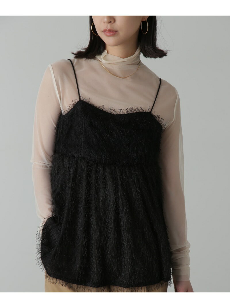 【SALE／50%OFF】前後2Wayシャギービスチェ FREE'S MART フリーズ マート トップス シャツ・ブラウス ブラック ホワイト ブルー【RBA_E】[Rakuten Fashion]のサムネイル