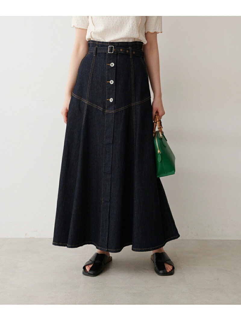 追加 [Sシリーズ対応商品]ヨークフレアデニムスカート FREE'S MART フリーズ マート スカート その他のスカート ブルー ホワイト【送料無料】[Rakuten Fashion]のサムネイル