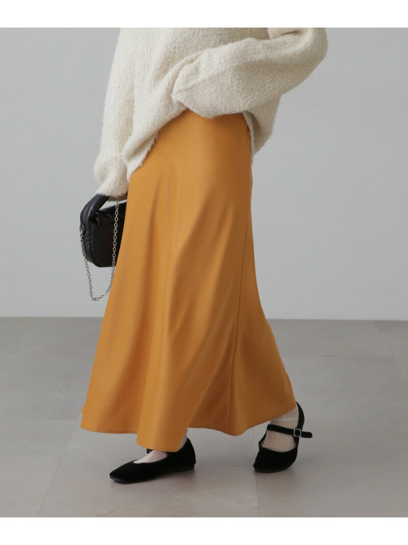 【SALE／70%OFF】サテンフレアスカート FREE'S MART フリーズ マート スカート その他のスカート ベージュ ブラック ピンク イエロー【RBA_E】[Rakuten Fashion]