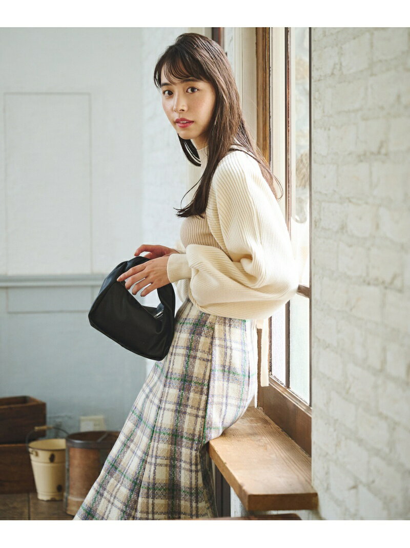 【SALE／50%OFF】[Sシリーズ対応商品]ツイードチェックマーメイドスカート FREE'S MART フリーズ マート スカート その他のスカート グリーン ベージュ イエロー【RBA_E】[Rakuten Fashion]のサムネイル