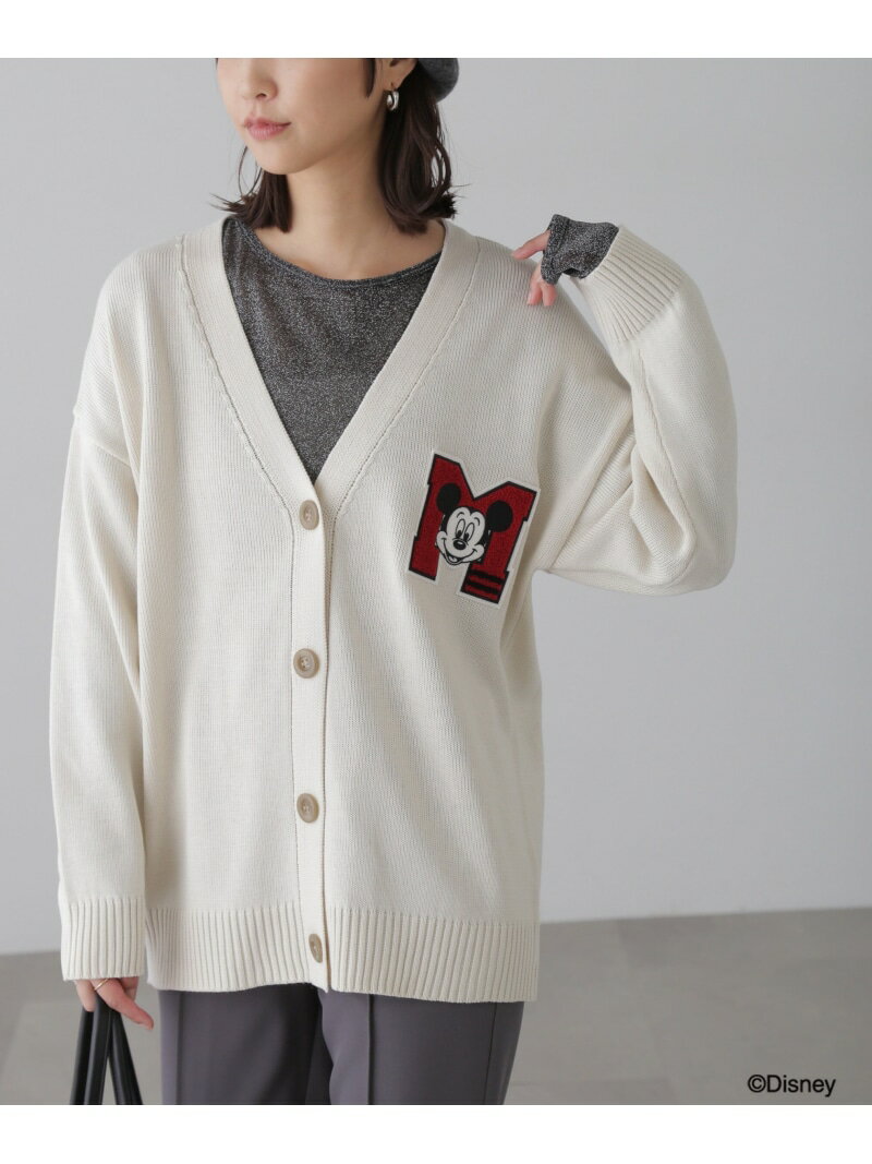 【SALE／50%OFF】＜ディズニーコレクション＞サガラワッペンニットカーディガン FREE'S MART フリーズ マート トップス ニット グレー ..