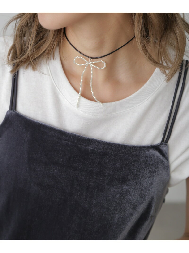 【SALE/30%OFF】ロングリボンネックレス FREE'S MART フリーズ マート アクセサリー・腕時計 その他のアクセサリー・腕時計 ブラック ホワイ...