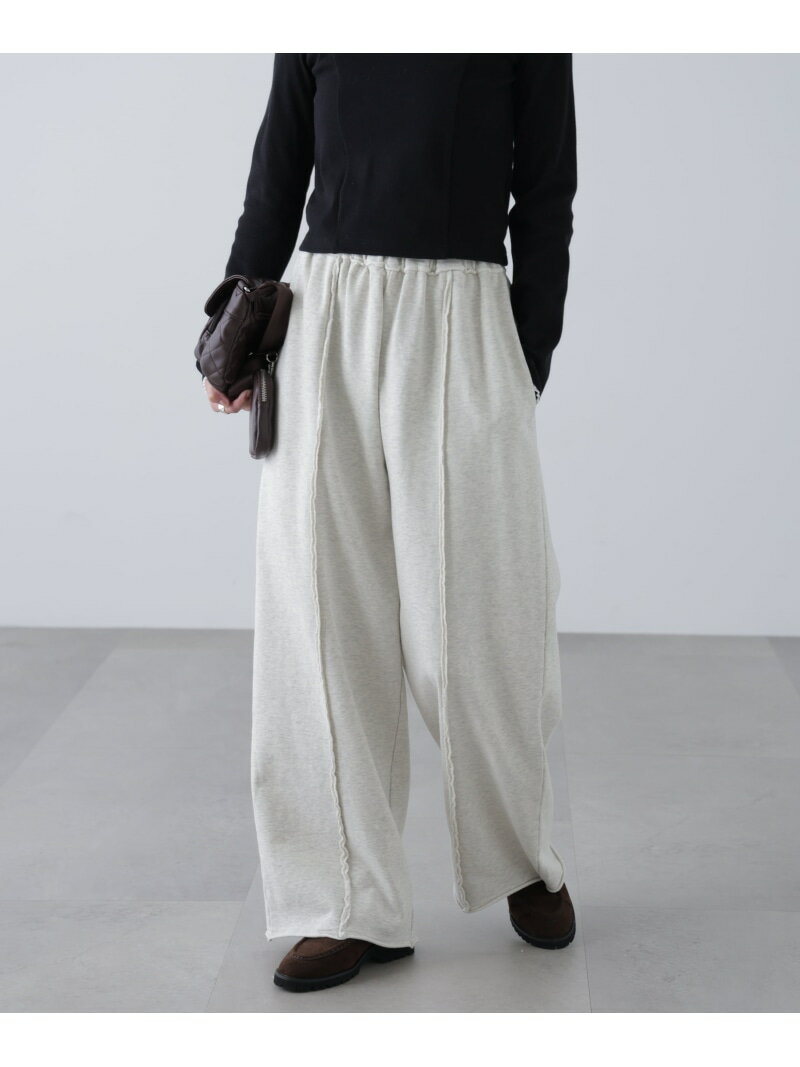 ワイドストレートスウェットパンツ FREE'S MART フリーズ マート パンツ その他のパンツ グレー【先行予約】*【送料無料】[Rakuten Fashion]