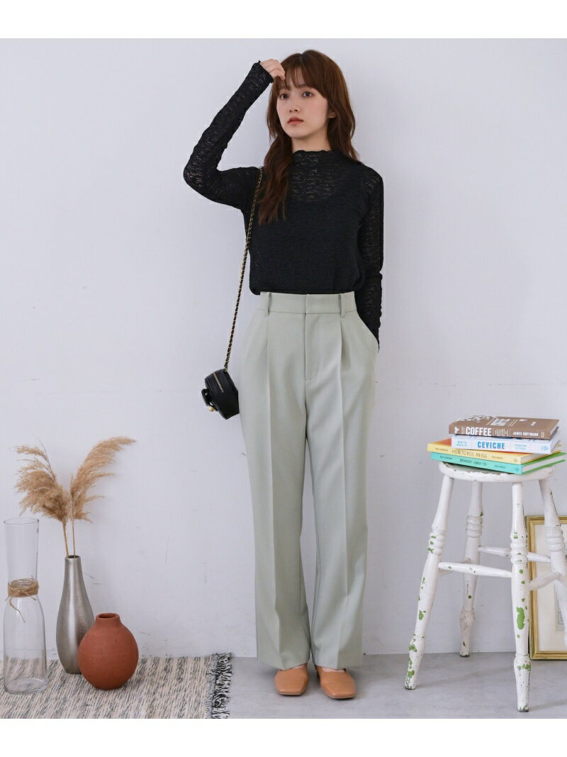 【SALE／50%OFF】[Sシリーズ対応商品]センタープレスセミフレアパンツ FREE'S MART フリーズ マート パンツ その他のパンツ ネイビー グリーン ブラック ホワイト【RBA_E】[Rakuten Fashion]