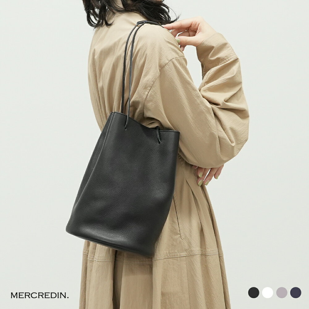 mercredin. メルクルディン ショルダーバッグ シボ革 タッセル 茶 mercredin. /ミニショルダーバッグ enveloppe -ポケットの延長のように