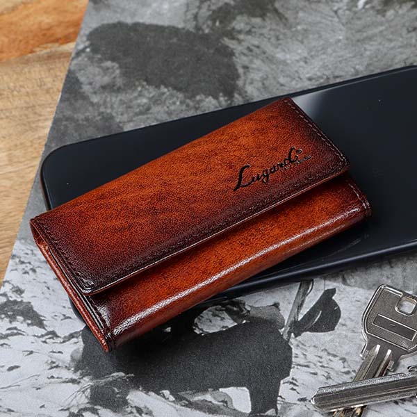 ラガード G-3 ジースリー サブポケット付シャドー仕上げ5連キーケース 三つ折りキーケース Lugard おし..