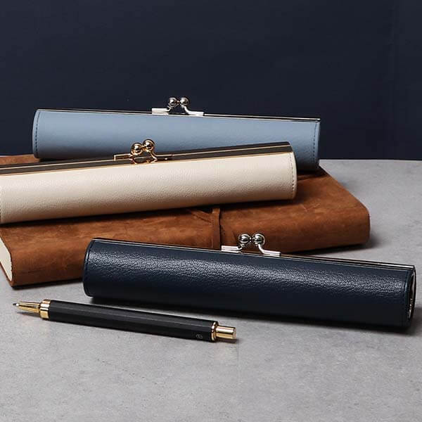 シナリ Foldo ダルマ足口金のペンケース SHINARI 筆箱 ふでばこ ペンケース メンズ 男性 レディース 女性 革 本革 レザー ギフト 誕生日 プレ...