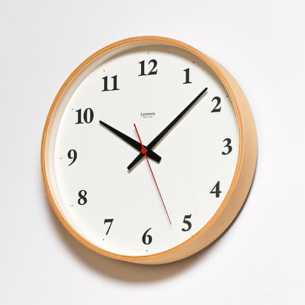 掛け時計 レムノス Plywood clock プラ�