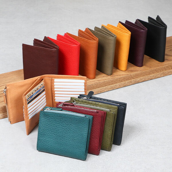 財布 二つ折り財布 本革 革 レザー 人気 カード収納 おしゃれ コンパクト財布 ブースターズ ミネルバボックス カード大容量二つ折り小銭入れ付財布 Boosters 小銭入れ レザー メンズ レディース 人気 男性用 おしゃれ プレゼント ギフト