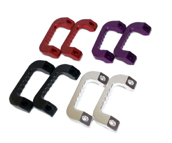 楽天フリーステージ楽天市場店NV350 E26 キャラバン用 金属製アシストグリップ アルミ製 左右2個セット ブラック シルバー 取っ手 握り手 肉厚 運転席助手席用