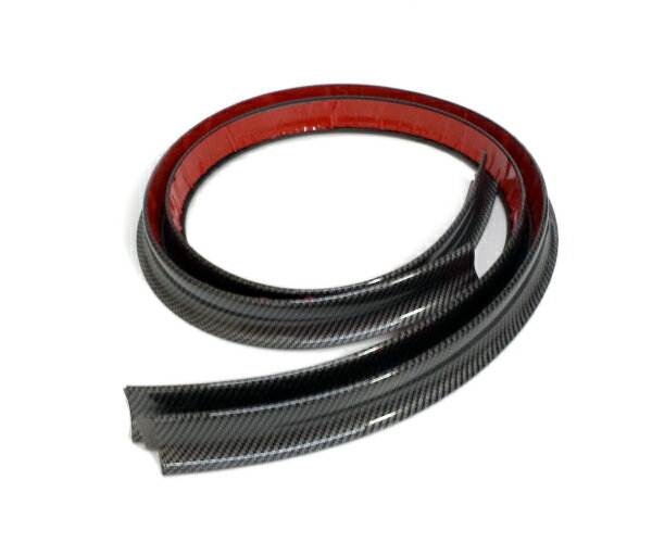 汎用フェンダーモール/オーバーフェンダー/TPVCディフレクター カーボン柄 ゴムモールスポイラー ハミ..