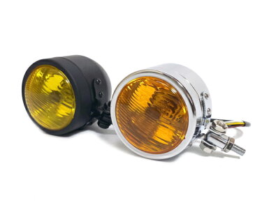 汎用ビンテージヘッドライト/ミニサイズ アルミ製鋳造 金属製 小型 ハーレー アメリカン チョッパー エボ ショベル
