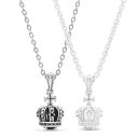 FREE STYLE 公式サイト クラウン 王冠 シルバー ペアネックレス ペアアクセサリー ペア ネックレス・ペンダント キュービックジルコニア 記念日 プレ...