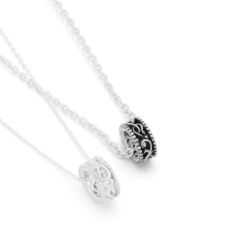 FREE STYLE 公式サイト アラベスク 唐草模様 シルバー ペアネックレス ペアアクセサリー ペア ネックレス・ペンダント リングトップ 記念日 プレゼン...