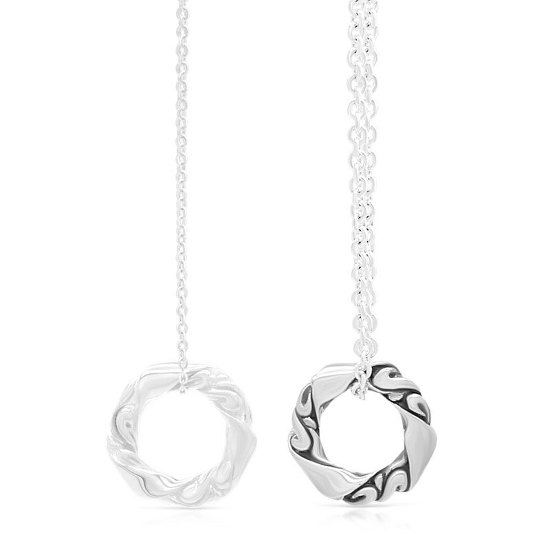 FREE STYLE 公式サイト アラベスク 唐草模様 シルバー ペアネックレス ペアアクセサリー ペア ネックレス・ペンダント サークル 記念日 プレゼント ...