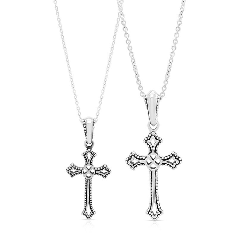 FREE STYLE 公式サイト クロス 十字架 シルバー ペアネックレス ペアアクセサリー ペア ネックレス・ペンダント アンティーク 記念日 プレゼント ギ...