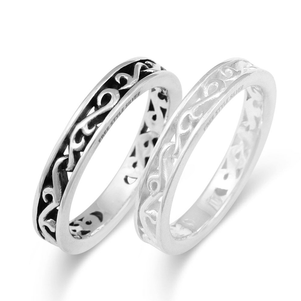 FREE STYLE 公式サイト アラベスク 唐草模様 シルバー ペアリング ペアアクセサリー ペア 指輪・リング 記念日 プレゼント ギフト FSR885B-...