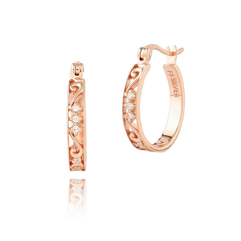 FREE STYLE 公式サイト アラベスク 唐草模様 フープピアス レディースピアス シルバー レディースアクセサリー レディース フープ・ピアス 記念日 プ...