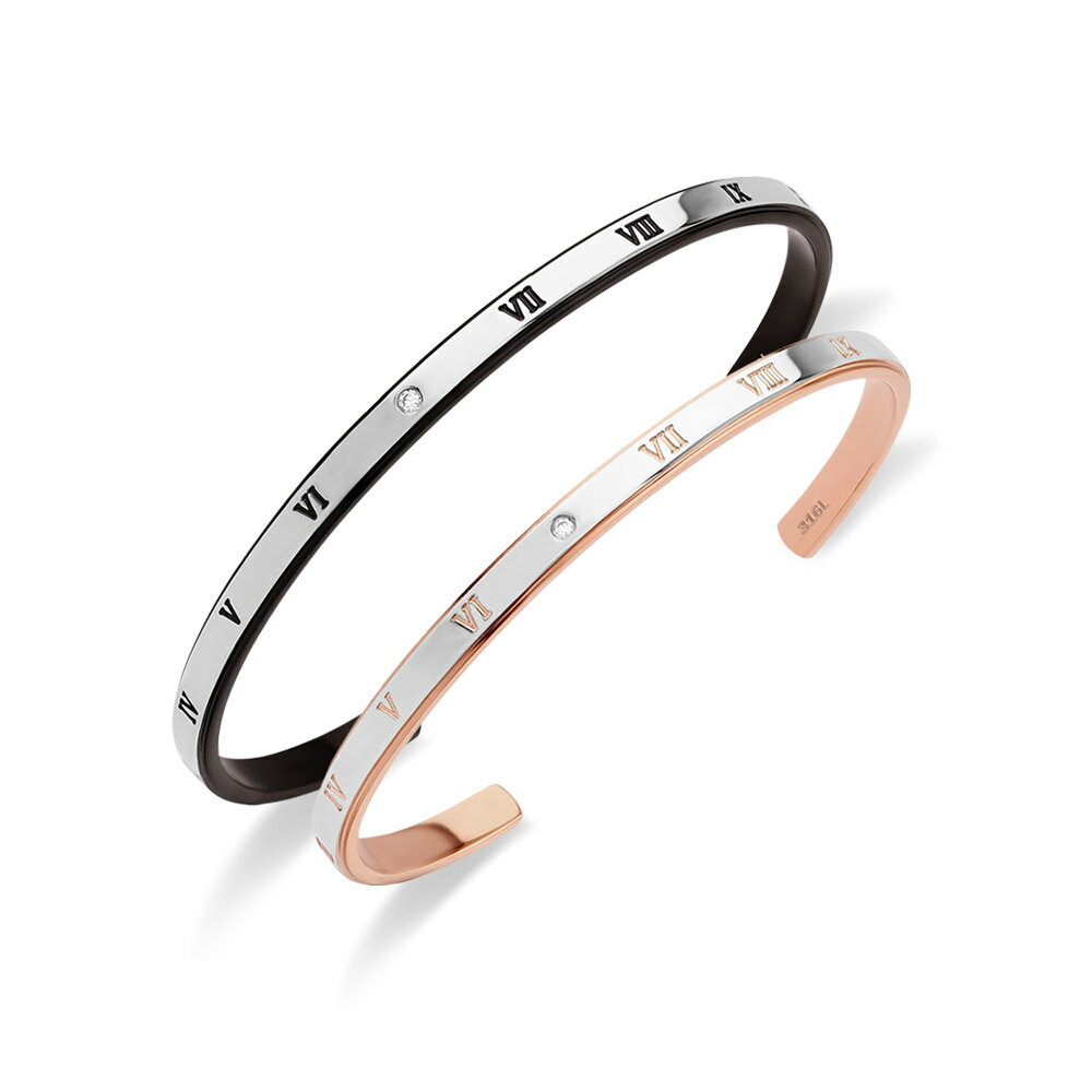 FREE STYLE 公式サイト ステンレス 金属アレルギー対応 アレルギーフリー ペアバングル ペアアクセサリー ペア バングル ローマ数字 平打ち プレゼン...