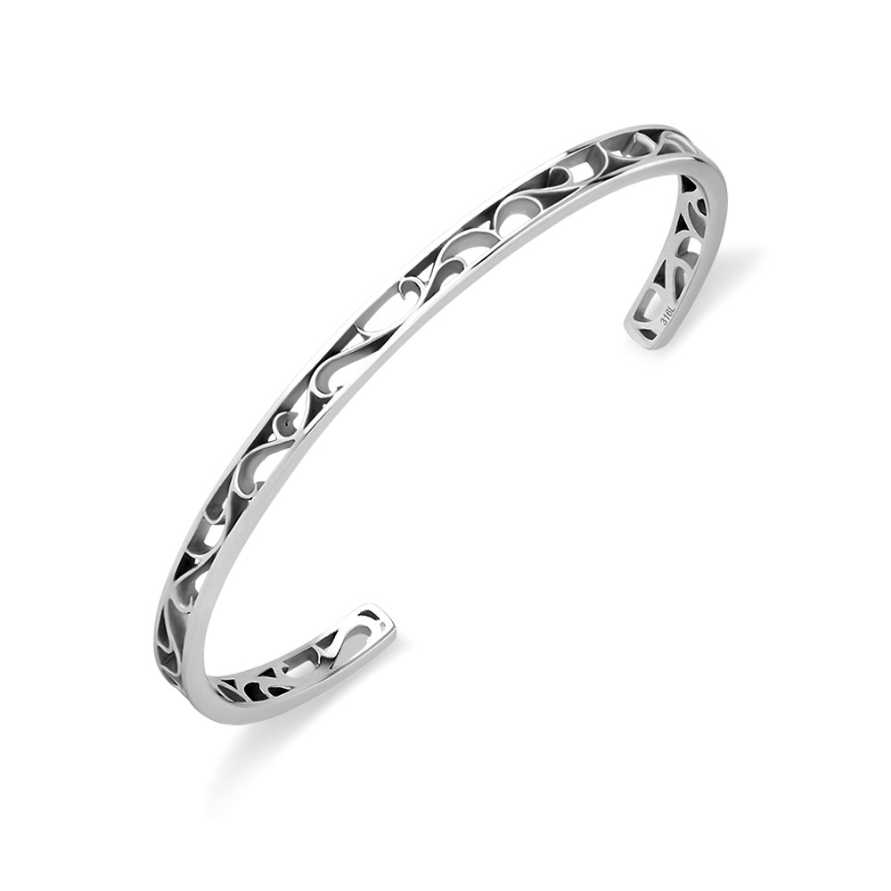 FREE STYLE 公式サイト ステンレス 金属アレルギー対応 アレルギーフリー メンズバングル メンズアクセサリー ペア バングル アラベスク 唐草模様 記...