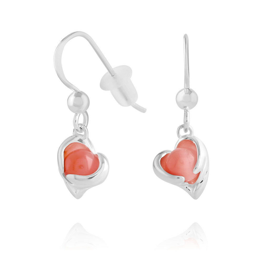 楽天FREE STYLE 楽天市場店FREE STYLE 公式サイト エンジェルハート ピンクキャッツアイ ピアス レディースピアス シルバー レディースアクセサリー レディース 記念日 プレゼント ギフト シンプル フリースタイル FSE655PCE【送料無料】