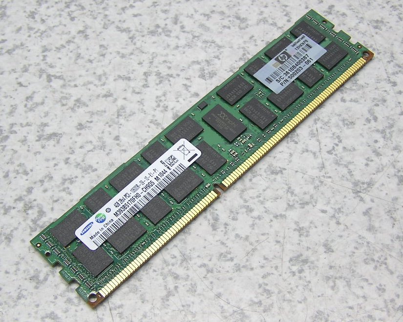 □■SAMSUNG/サムスン サーバー用メモリ 4GB 2Rx4 PC3-10600R-09-10-E1-P1/M393B5170FH0-CH9Q5 【中古】 《送料無料》