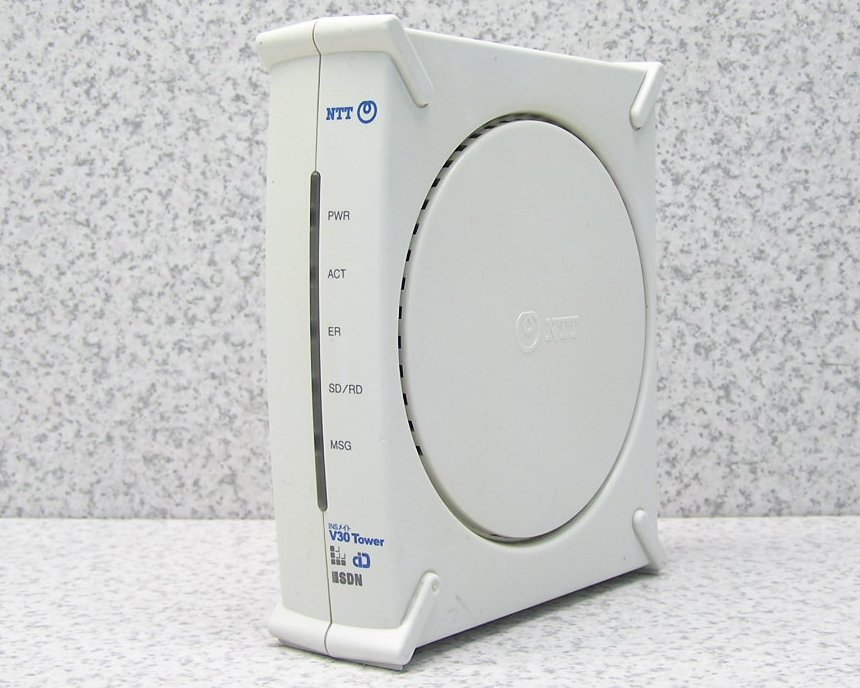 □■NTT西日本 ISDNターミナルアダプタ INSメイトV30 Tower (B) L.モード・ナンバーディスプレイ・iナンバー対応 【中古】 『送料無料』