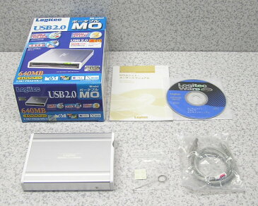 □■Logitec/ロジテック バスパワー駆動 640MB MOドライブ LMO-PBA640U2 動作良好！ 美品！でも少々難有 【中古】