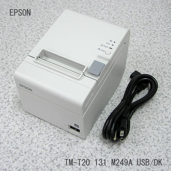 ■□β EPSON サーマルプリンタ TM-T20 131 M249A USB/DK 80mm 【中古】