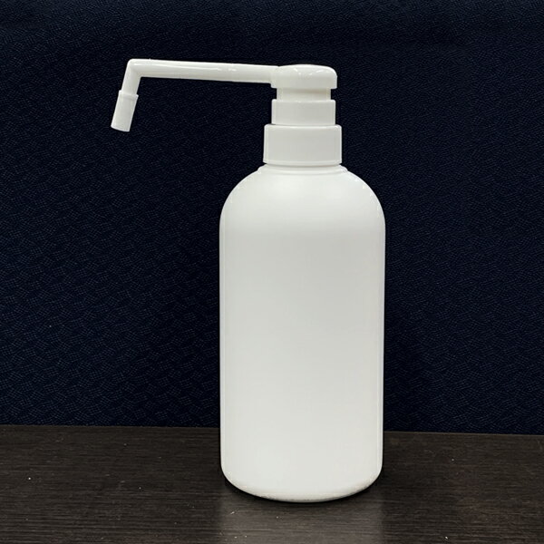 日本製プラスチック容器シャワーポンプ霧ポンプ容器500cc乳白色KPM500PEW