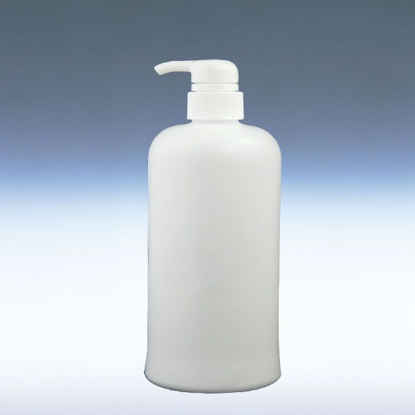 乐天商城 - プラスチック容器 シャンプーボトル PEシャンプーボトル800ml乳白円柱形白ポンプ白　SH800PEW-W
