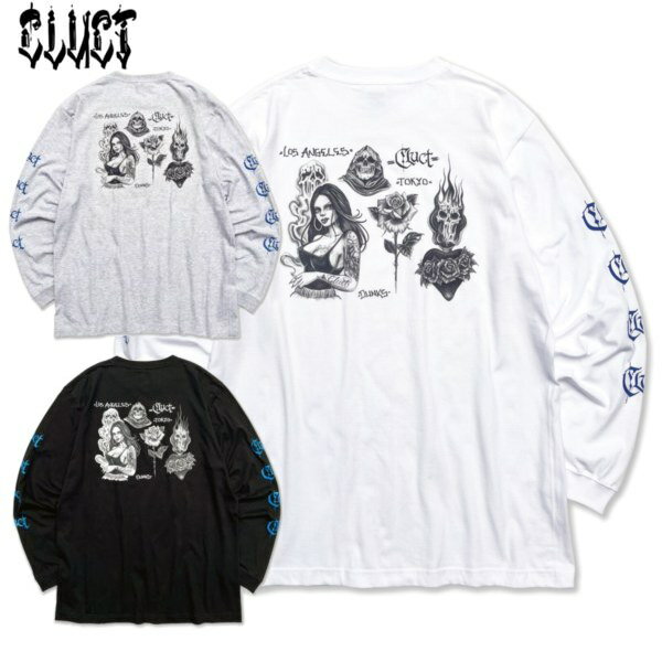 【セール30%OFF】CLUCT/クラクト DUNKS L/S TEE #D/ロングスリーブTシャツ 04904 ・3color