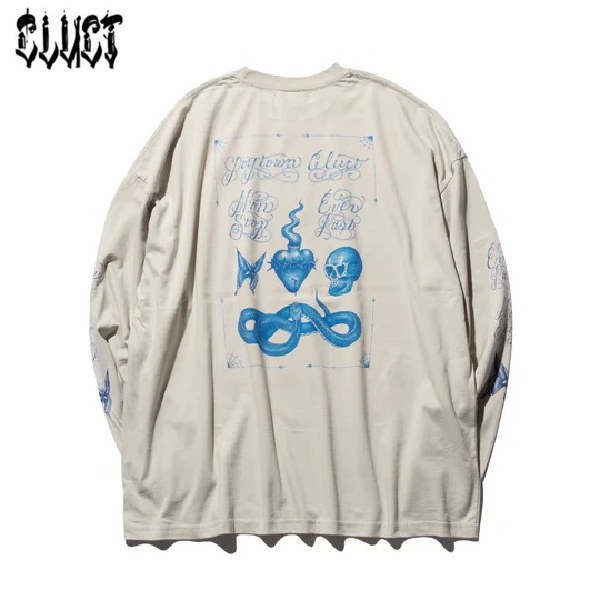 【セール30%OFF】CLUCT/クラクト JOYTOWN [L/S W TEE]/ロングスリーブTシャツ 04986・F.GRAY