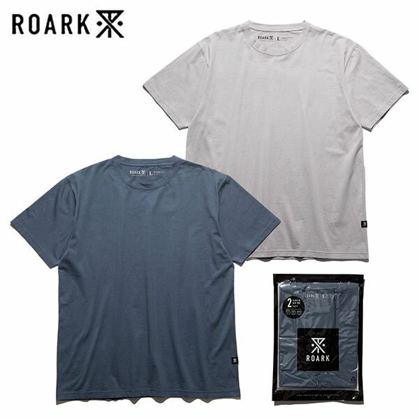 ROARK/ロアーク REUSE 2PACK TEE/抗菌防臭Tシャツ【GRAYISH TONE】RTJPK1000-GYT