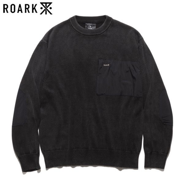 ROARK REVIVAL/ロアーク・リバイバル SCOUT SWEATER 2.0/コットンセーター【BLACK】RKJ1150-BLK