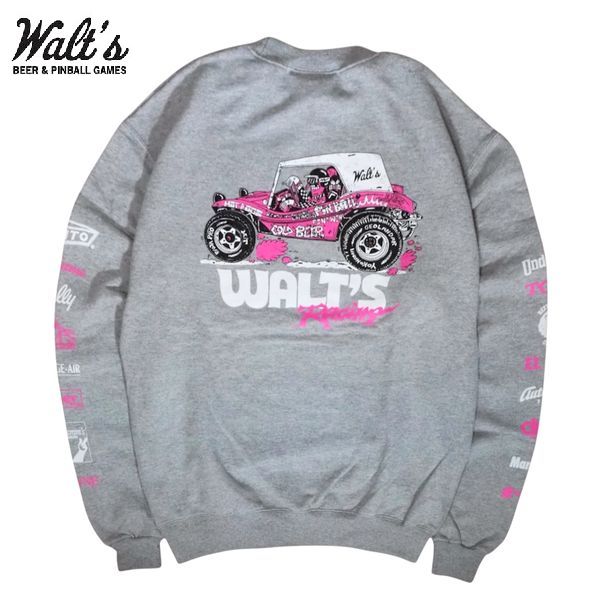 Rakuten - 【セール20%OFF】WALT'S BAR/ワルツ・バー RACING SWEATSHIRT【HEATHER GREY】