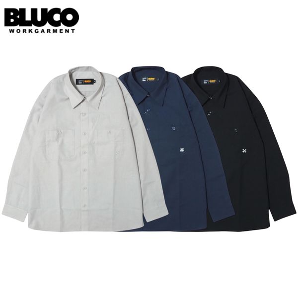Rakuten - BLUCO/ブルコ STANDARD WORK SHIRT LS -SOLID-/スタンダードワークシャツ(長袖) 161-11-109・3color