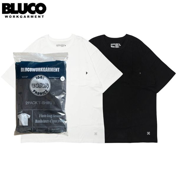 Rakuten - BLUCO/ブルコ 2-PACK POCKET T-SHIRT/ポケットTシャツ(2枚セット) 163-22-014・BLACK/WHITE