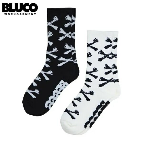 Rakuten - BLUCO/ブルコ 2-PACK SOX -BONE-/ソックス 163-55-005・2足セット(BLACK・WHITE)