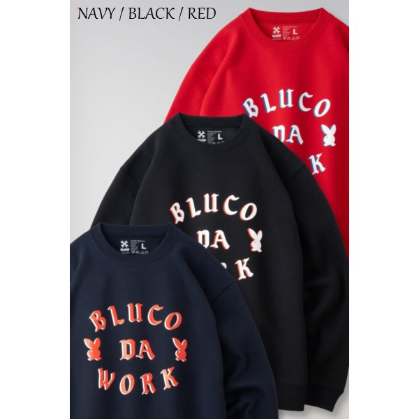 【セール40%OFF】BLUCO WORK GARMENT/ブルコ SWEATSHIRT -DA- /裏起毛クルーネックスウェット 1211・4color