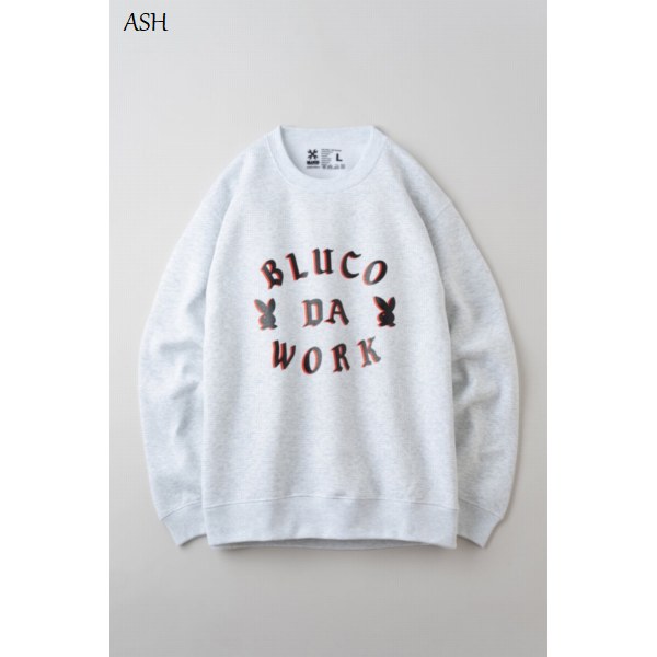 【セール40%OFF】BLUCO WORK GARMENT/ブルコ SWEATSHIRT -DA- /裏起毛クルーネックスウェット 1211・4color