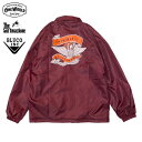 【セール20%OFF】ONEWORLD x SOFTMACINE x BLUCO / ONE WORLD ANGEL COACH JACKET コーチジャケット・BURGUNDY