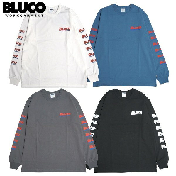 【セール20 OFF】BLUCO/ブルコ PRINT LS TEE -BWG-/ロングスリーブTシャツ 151-12-006 4color