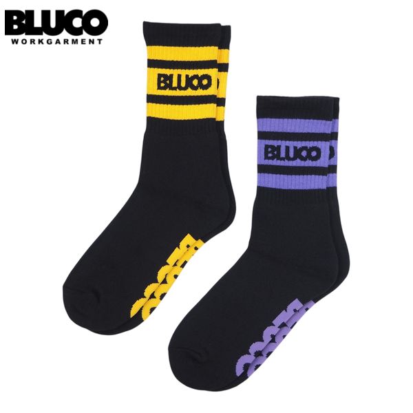 BLUCO/֥륳 2-PACK SOX -Line-/å 153-55-003B-pac(BLACK/MUSTARDBLACK/...