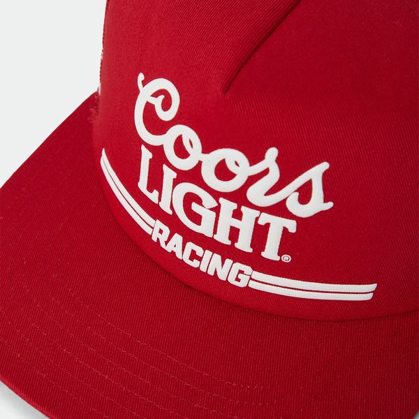 BRIXTON×COORS・COORS LIGHT RACING MP TRUCKER/トラッカーキャップ 11983・COORS RED/WHITE