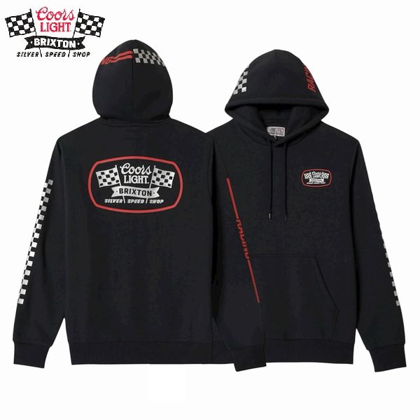 Rakuten - 【セール20%OFF】BRIXTON×COORS・COORS LIGHT PIT SHOP HOODIE/プルオーバーフーディー 22850・BLACK